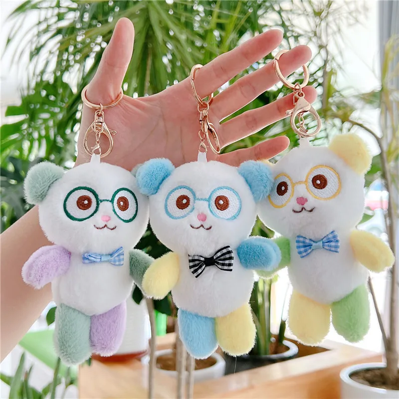 New Cute Little Panda Doll small pendant grab machine doll goods source Chao brand jewelry plush toy boutique bag pendant