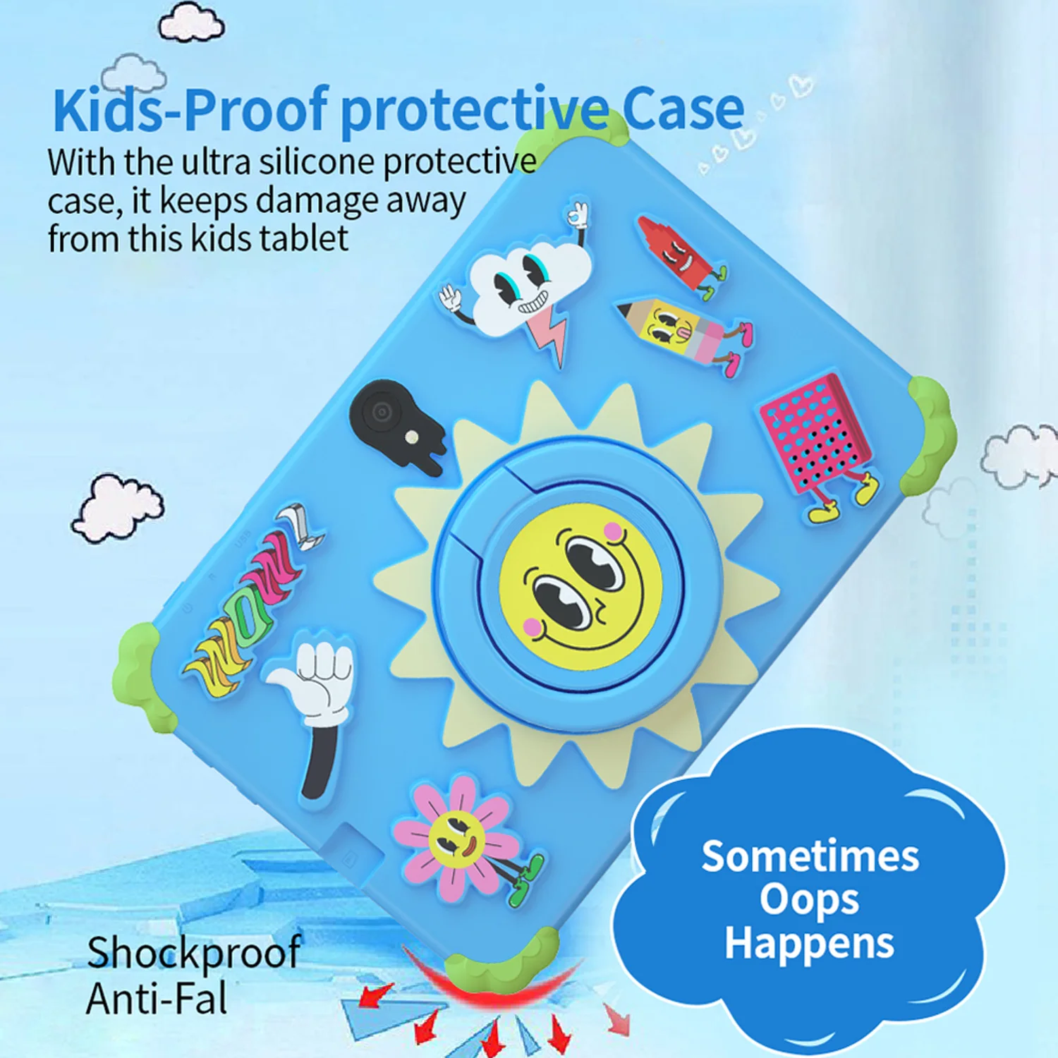 New 5G WiFi Android Tablet Cartoon Pattern 7 Inch Tablet Pc Quad Core 4GB RAM 64GB ROM Cheap And Simple Children's Tablets