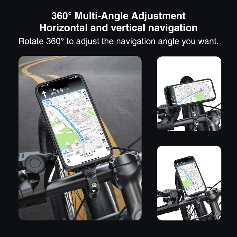 Vrig Magnetic Quick Release Motorcycle Bike Phone Holder for Magsafe Iphone 15 14 13 12 Shockproof Navigation Phone Stand