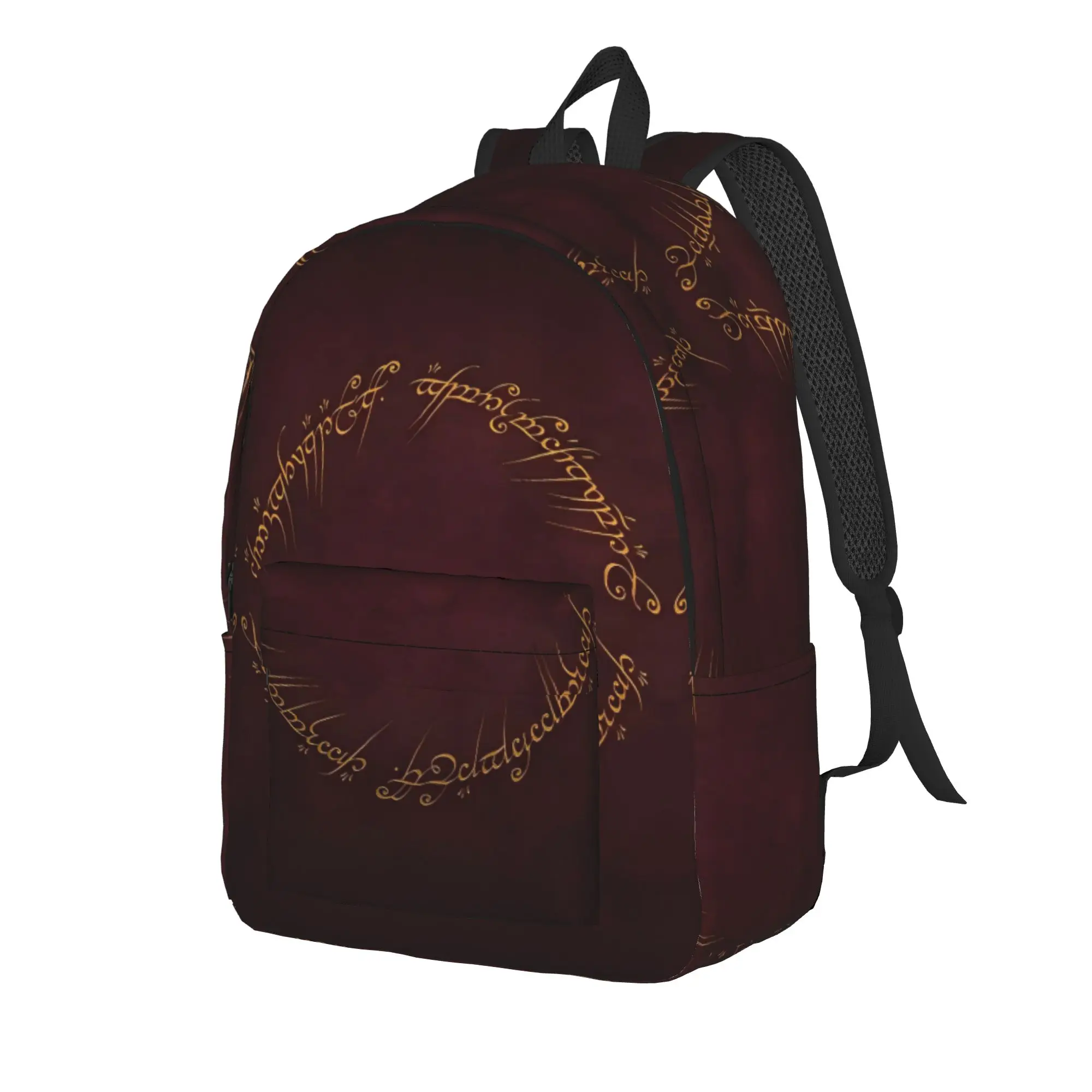 L-Lords Of The R-Rings Middle Earth (8) Backpack  Women Men Polyester Hiking Backpacks Large Cool High School Bags Rucksack