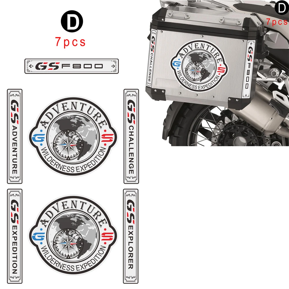 オートバイのトランク用ラゲッジケース,ラゲッジケース,パニエ,トップサイドステッカー,bmw f800gs f800 gs adv用ステッカー