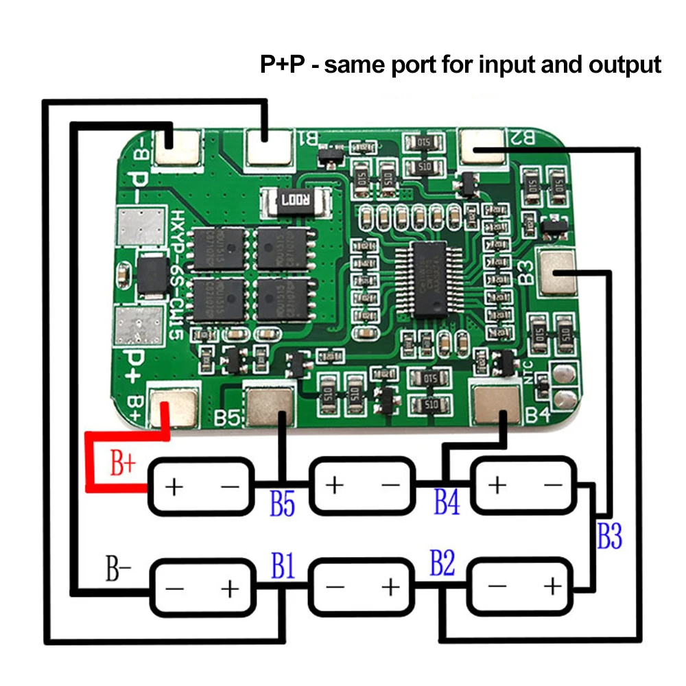 6S 25.2V 20A BMS bateria litowa z równoważeniem dla 25V śrubokręt i 24V masaż pistolet mięśni akumulator wykorzystanie Turmera