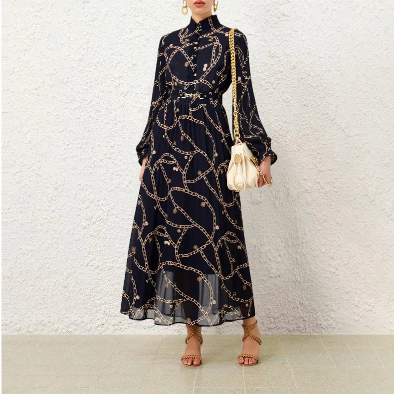 

Осень 2023, новый комплект Sle Sunpleat irt и юбка цвета Cr с подвесным узором Long Sve Ele Faion Set...