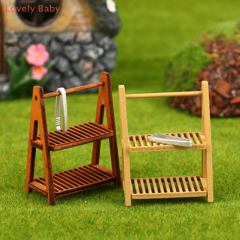 【BBS】1Set 1:12 Poppenhuis Miniatuur Broodrek Taart Plank Opbergdoos/Mand W/Bakclip Scène Decor Poppenhuis Accessoires