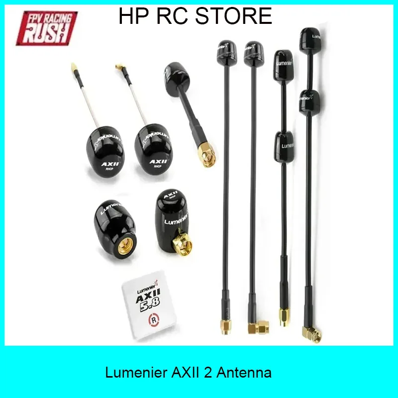 

Lumenier AXII 2 5.8GHz 2.2dBi Gain FPV Antenna MMCX/Patch/Double/Stubby/Long Range/SMA Antenna RHCP for RC FPV Racing Drone
