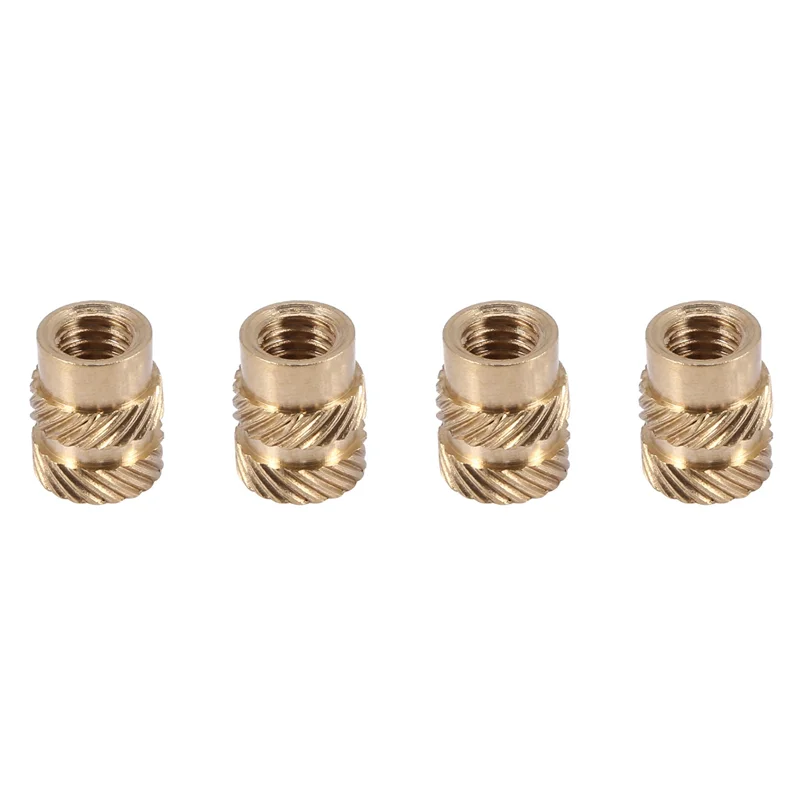 B23B 300Pcs M3 Thread Knurled Brass Threaded Heat Set Heat Resistant Insert Embedment Nut Untuk Printer 3D