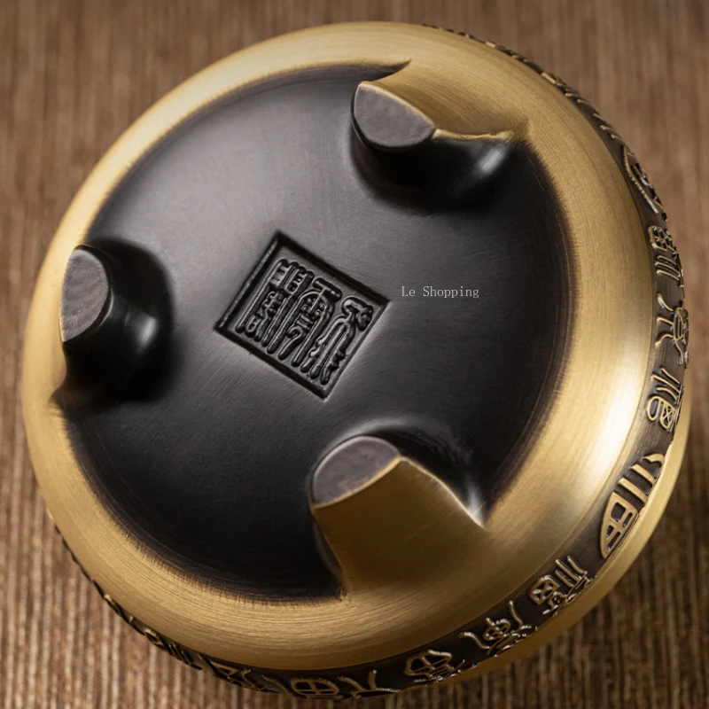 مبخرة نحاسية مصنوعة يدويًا نقية ، مبخرة إبداعية ، عبادة البوذية ، حفل شاي ، ديكور صغير ، داخلي ، مكتب