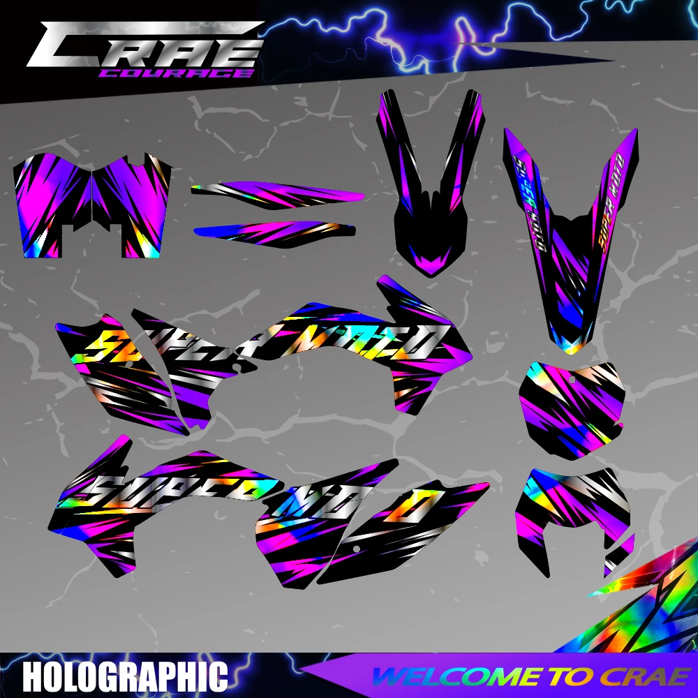 

Motocross Stickers Background Graphic Decals Kit For KTM EXC EXC-F 125 250 300 350 450 2014-2016 SX SXF 2013-2015 Custom Number