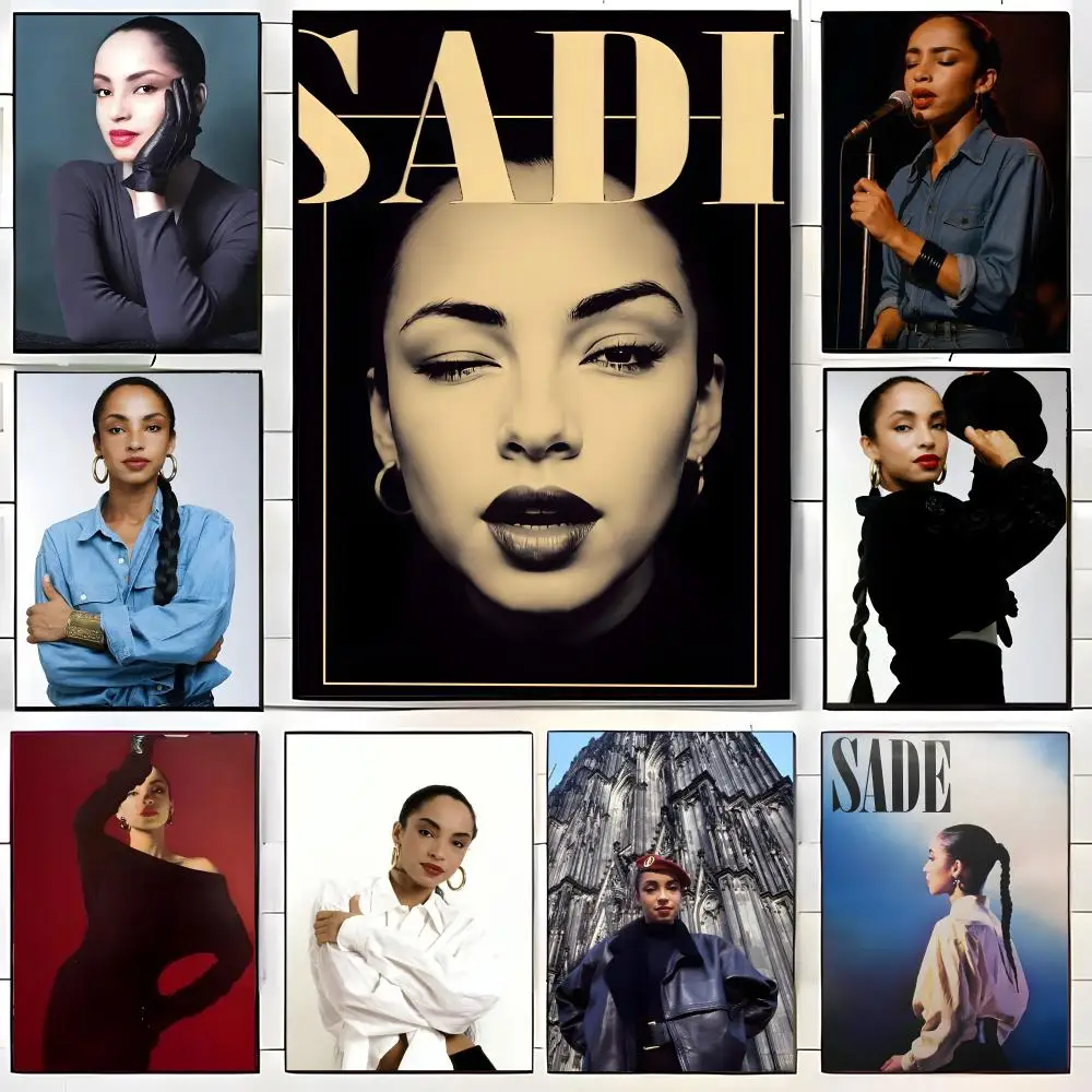 Smooth Jazz S-Sade Poster  Self-adhesive Art Waterproof Paper Sticker Coffee House Bar Room Wall Decor