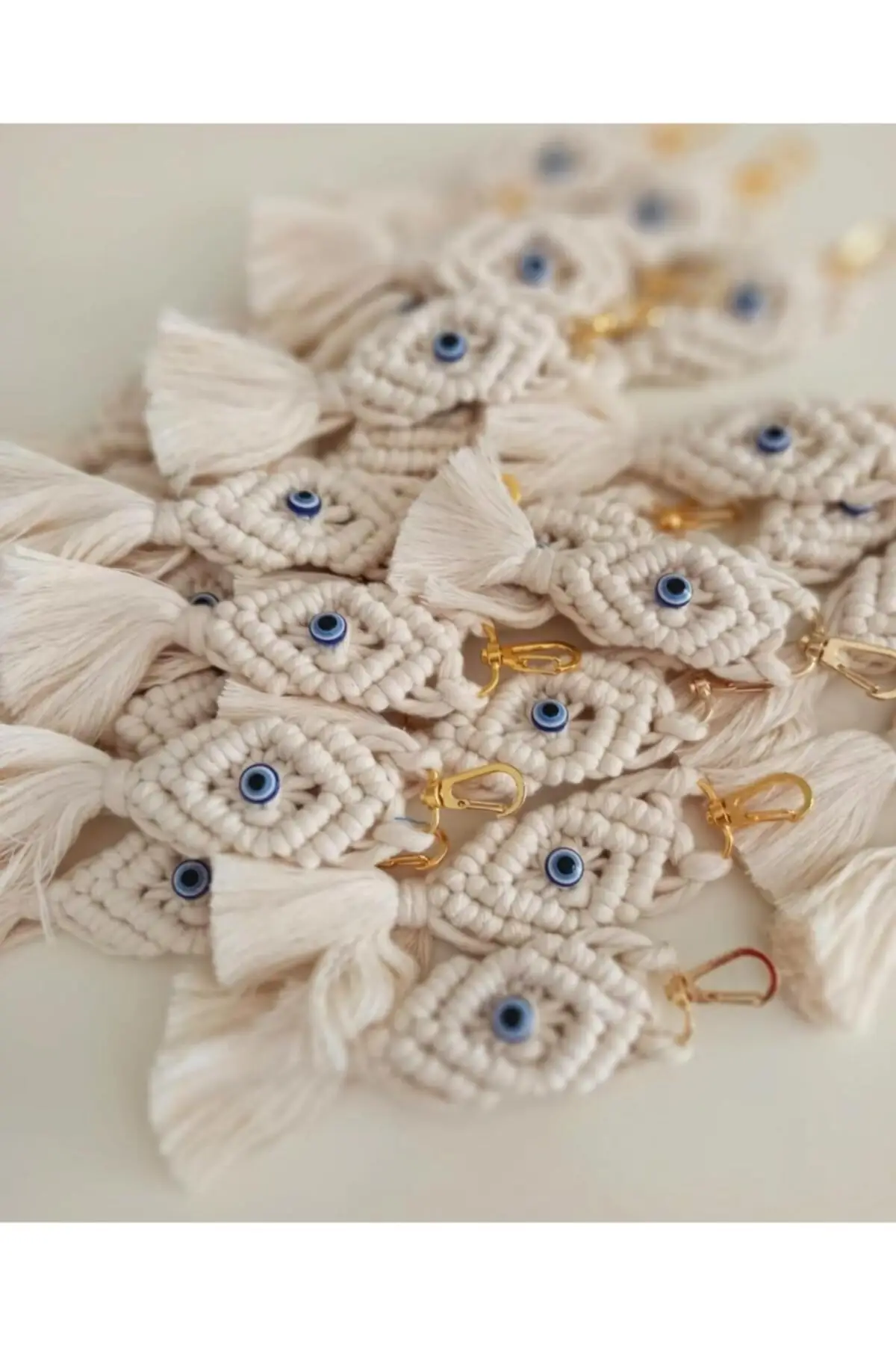 Macrame Keychain 50 PCs Promise Engagement Wedding Custom Günleriniz For Birthday Gift And For All Occasions