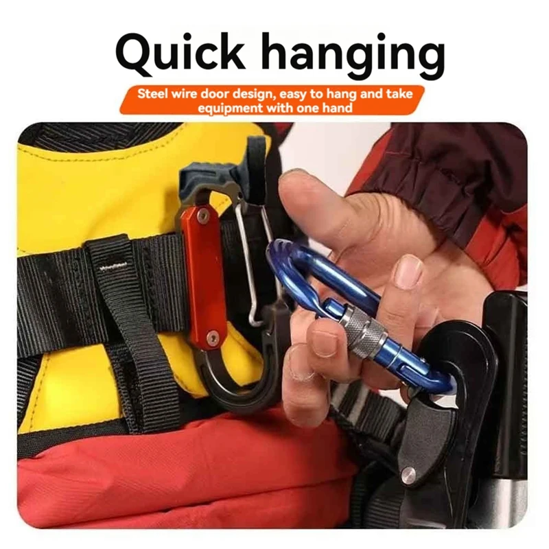 Outdoor Rock Climbing Harness Accessories Tool Rack High-Altitude Work Rescue Equipment Hook Buckle