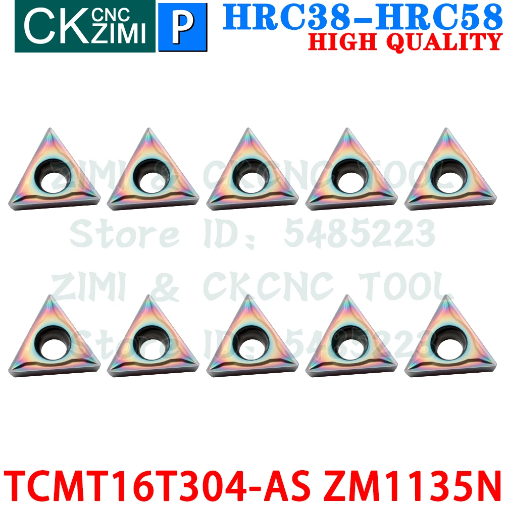 TCMT16T304-AS ZM1135N TCMT 16T304 Carbide Inserts External Turning Inserts Tools TCMT 32.51 CNC Metal lathe Turning Cutter Tools