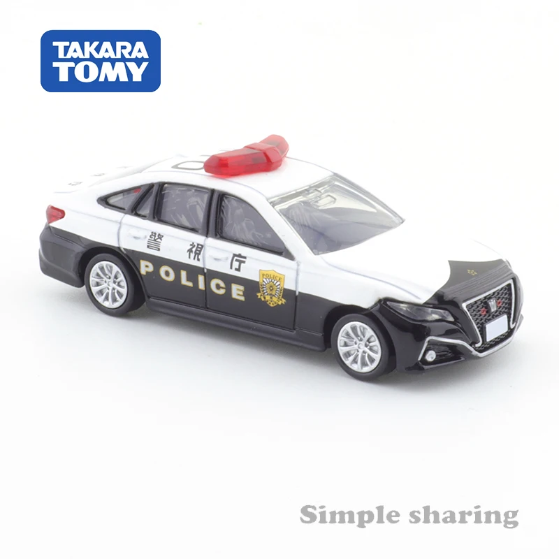 タカラ-トヨタクラウン警察車,omicaプレミアムtp10,合金モーター,子供向けクリスマスギフト玩具