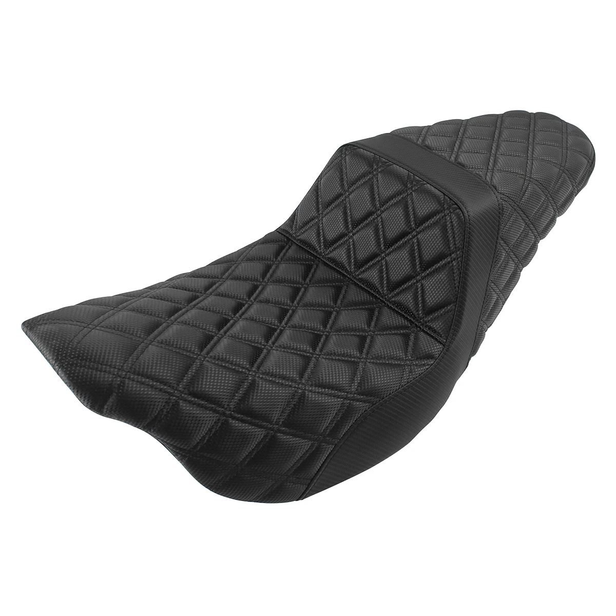 Motorcycle Black Front Rear Two-Up Seat Extended Seat For Harley Touring Road King FLTRXS Electra Glide CVO 2008-2023 2022