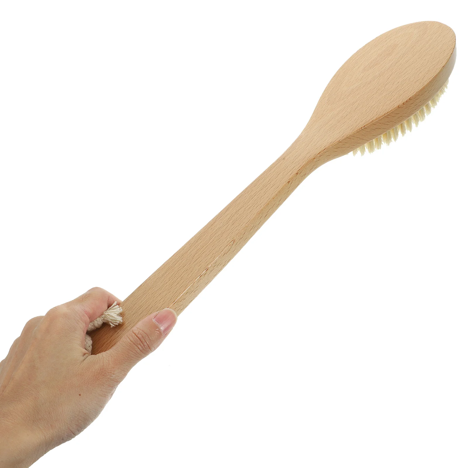 

Pig Bristle Bath Brush Long Handle Back Scrubber Body Shower Exfoliating Tool Durable Bathing Brush For Men Women Massage