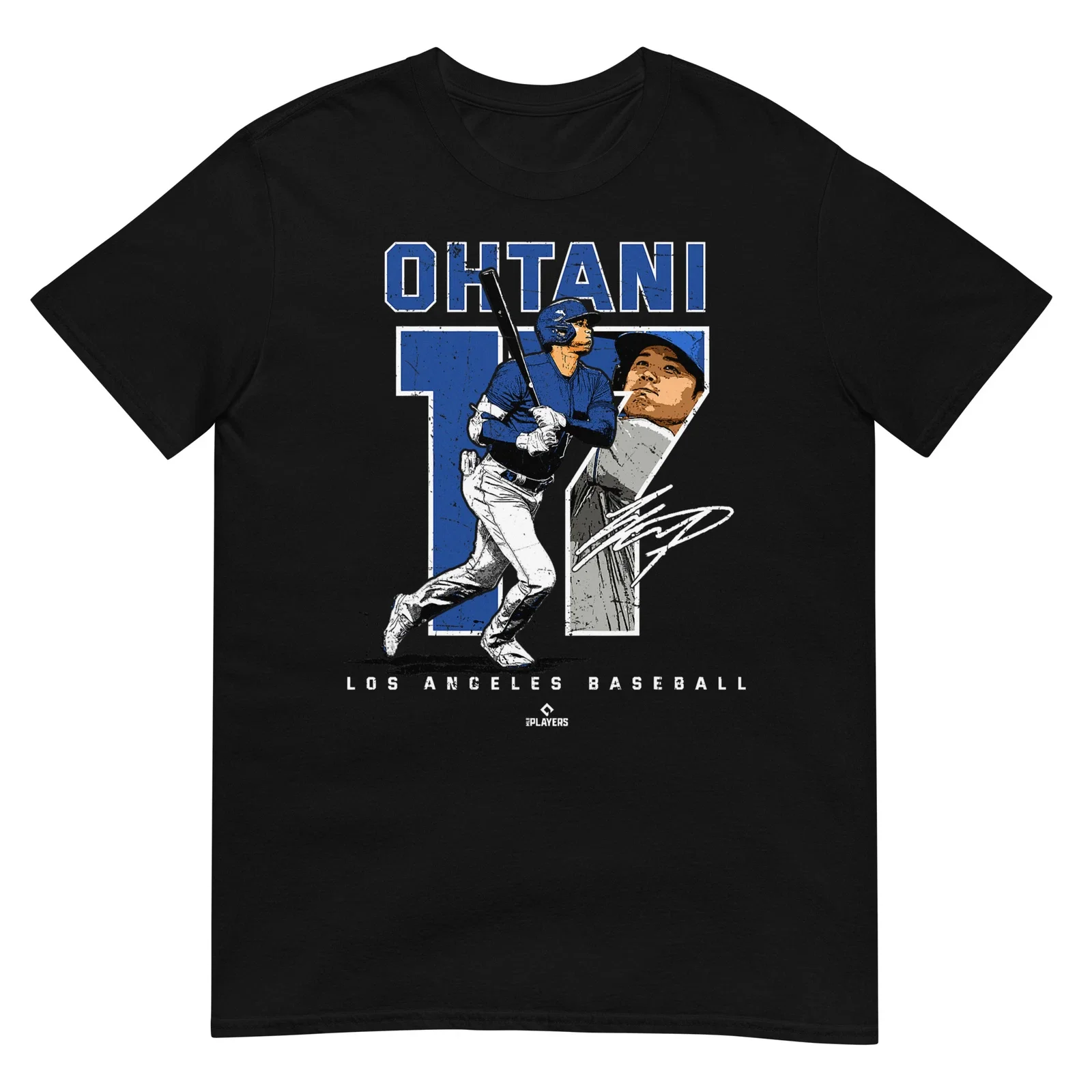 

2025 Hot Sale Number and Portrait Shohei OHTANI Los Angeles MLBPA T-Shirt Pure Cotton Men's and Women's Pure Cotton T-Shirt
