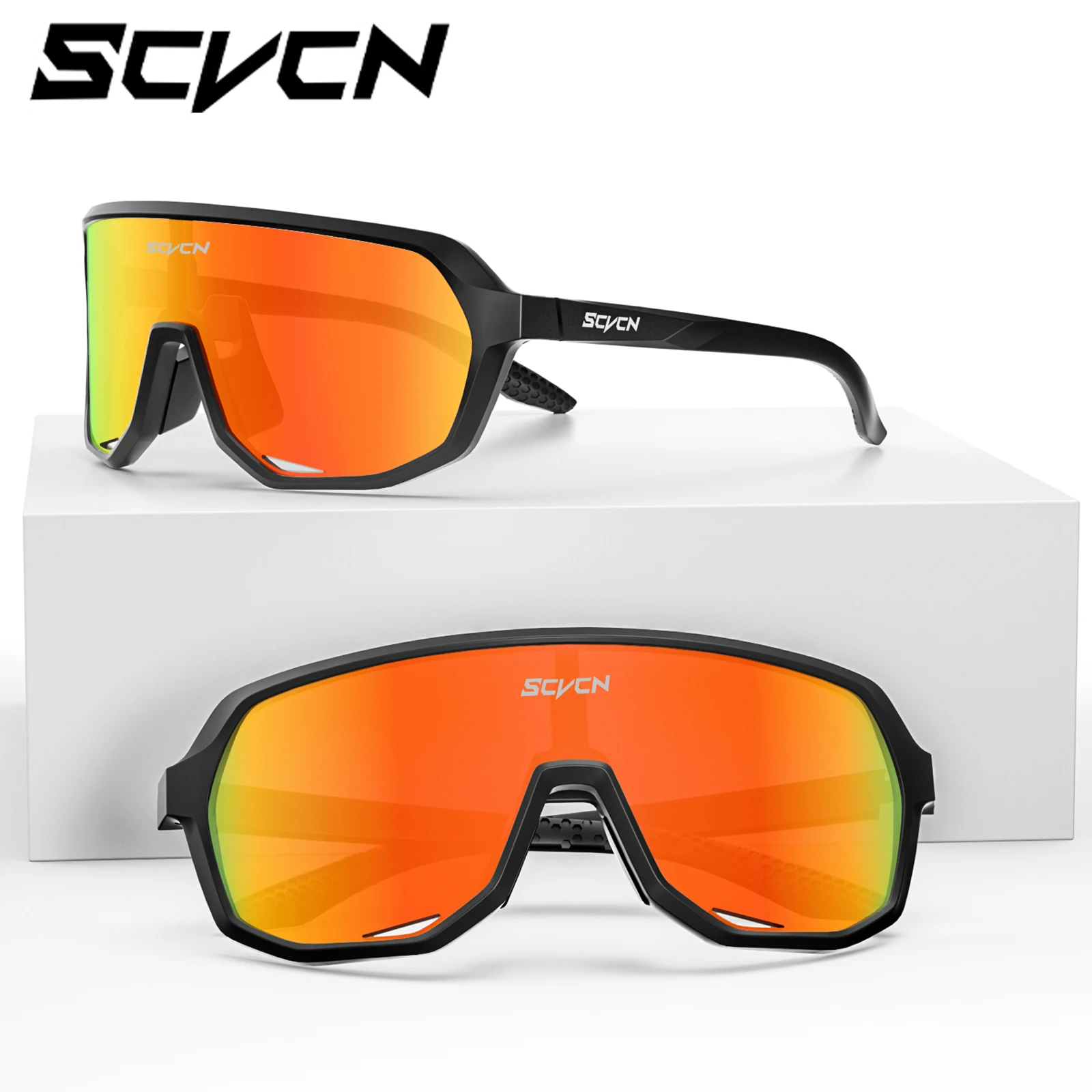 SCVCN Cycling Glasses Photochromic Sunglasses for Men MTB Bike Road Bicycle Eyewear Cycle Goggles Sports UV400 Hunting Driving