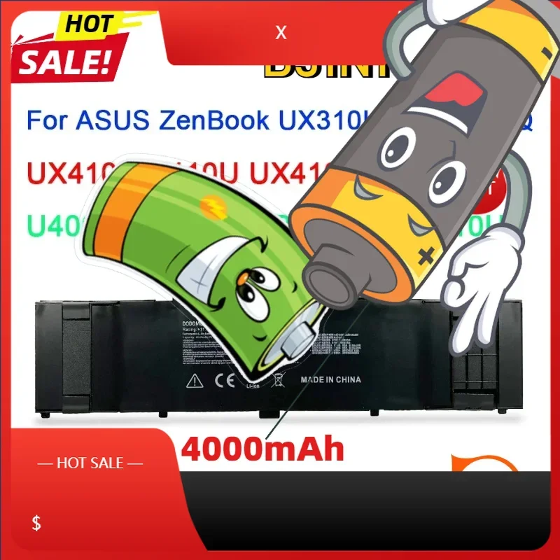 

11,4 В B31N1535 аккумулятор для ноутбука ASUS ZenBook UX310 UX310UA UX310UQ UX410 UX410U UX410UA U4000U U400UQ RX310U аккумуляторы для ноутбуков