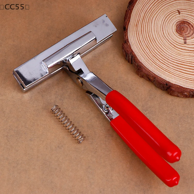 〔CC55〕Szczypce do napinania płótna ze stopu artystycznego, sprężynowy uchwyt do prętów napinających, narzędzie do oprawiania obrazów artystycznych, szeroki czerwony trzonek, narzędzie do malowania olejnego