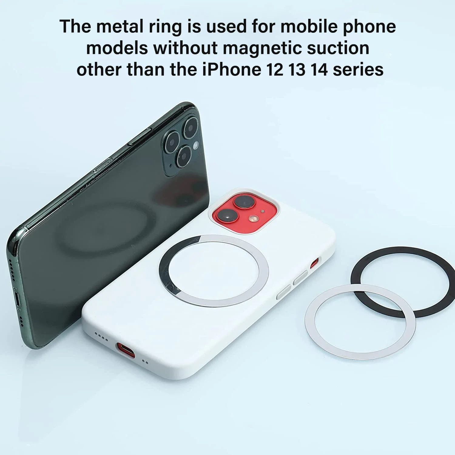 Magnetic Ring Holder For iPhone 14 13 12 Magnet Wall Mobile Phone Holder Magnetic Magsafe Car Phone Stand Universal iPad Phone