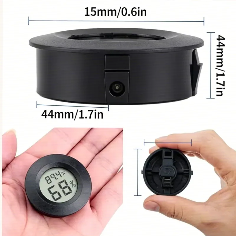 4PCS Compact fridge temperature humidity sensor tester, wide temp range digital thermo-hygrometer for refrigerator and freezer