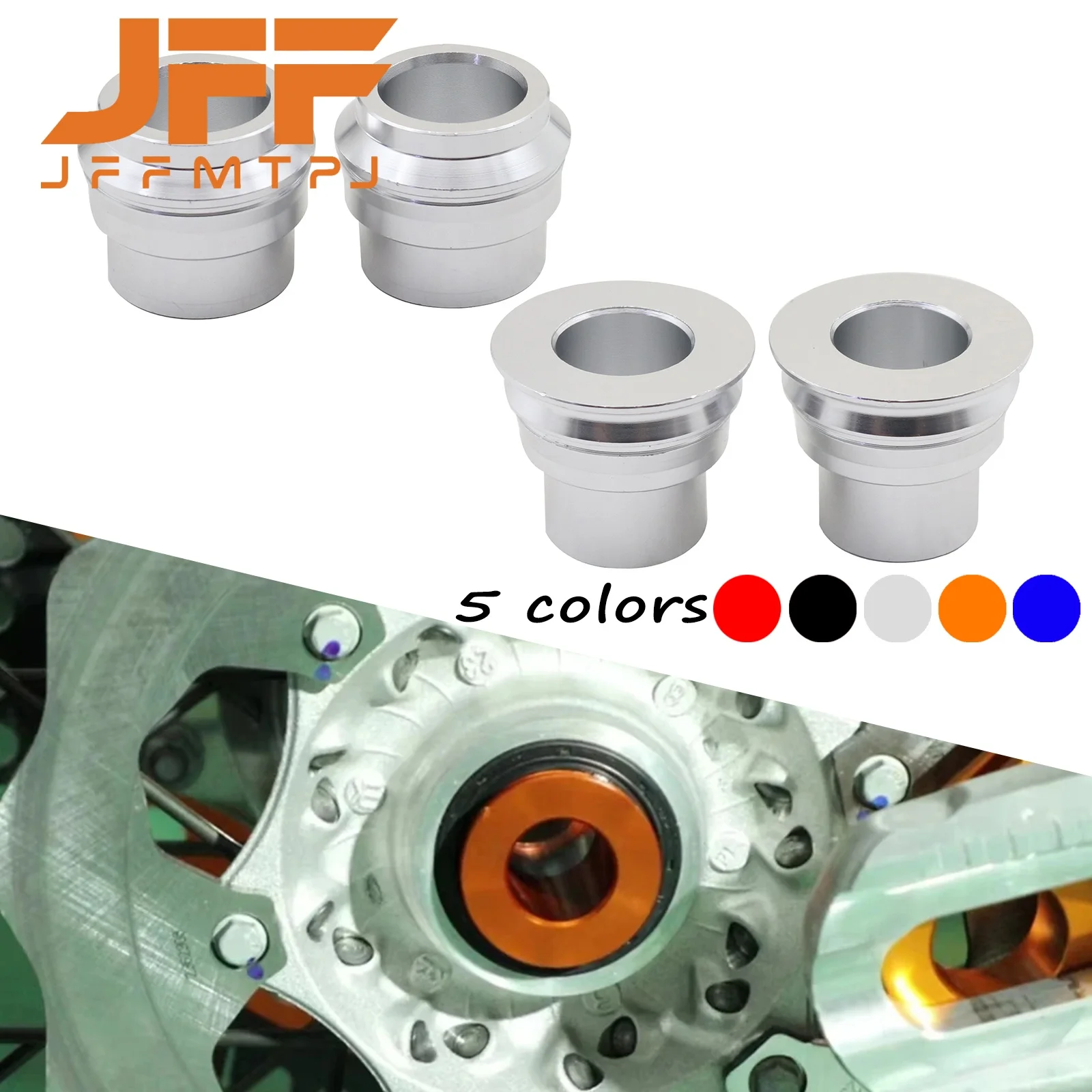 20mm 22mm Motorcycle CNC Front and Rear Wheel Hub Spacers For GasGas EC250 EC300 EC350 For KTM EXC EXCF XC XCF SX SXF XCW EXCW