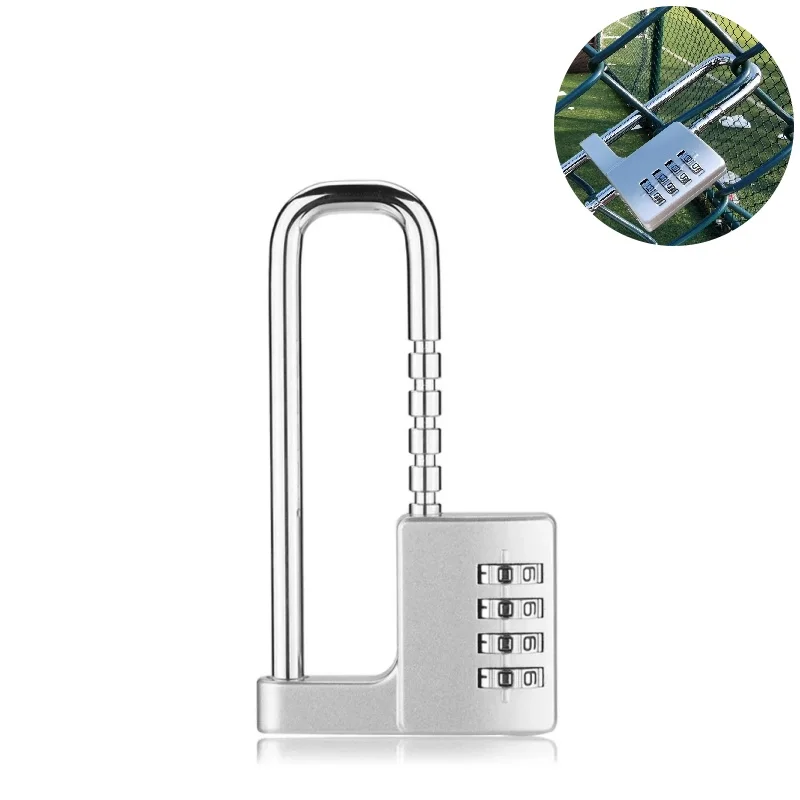 

New Adjustable Lengthened U-shaped Lock Padlock File Cabinet Wardrobe Door Handle Lock Anti-theft Password Lock