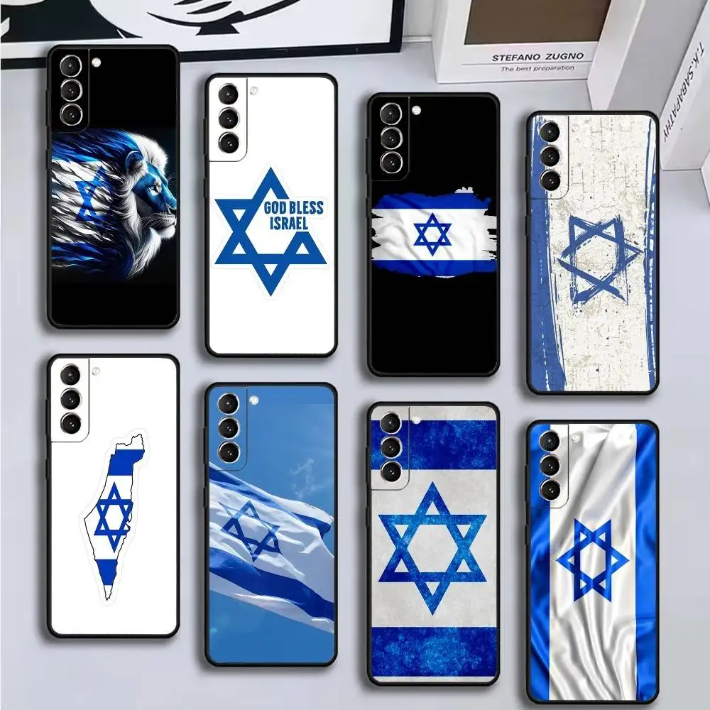 

F lag Israel Emblem Phone Case For Samsung GalaxyA13,21s,22,31,32,52,53,71,72,73,Soft Black Cover