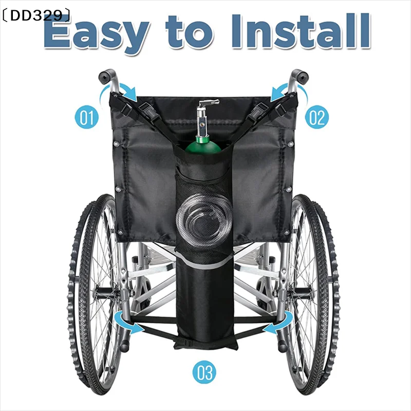 〔DD329〕Oxygen Tank Holder Wheelchair Portable Medical Cylinder Backpack For Travel Carrier Accessories Bag For Walker Rollator