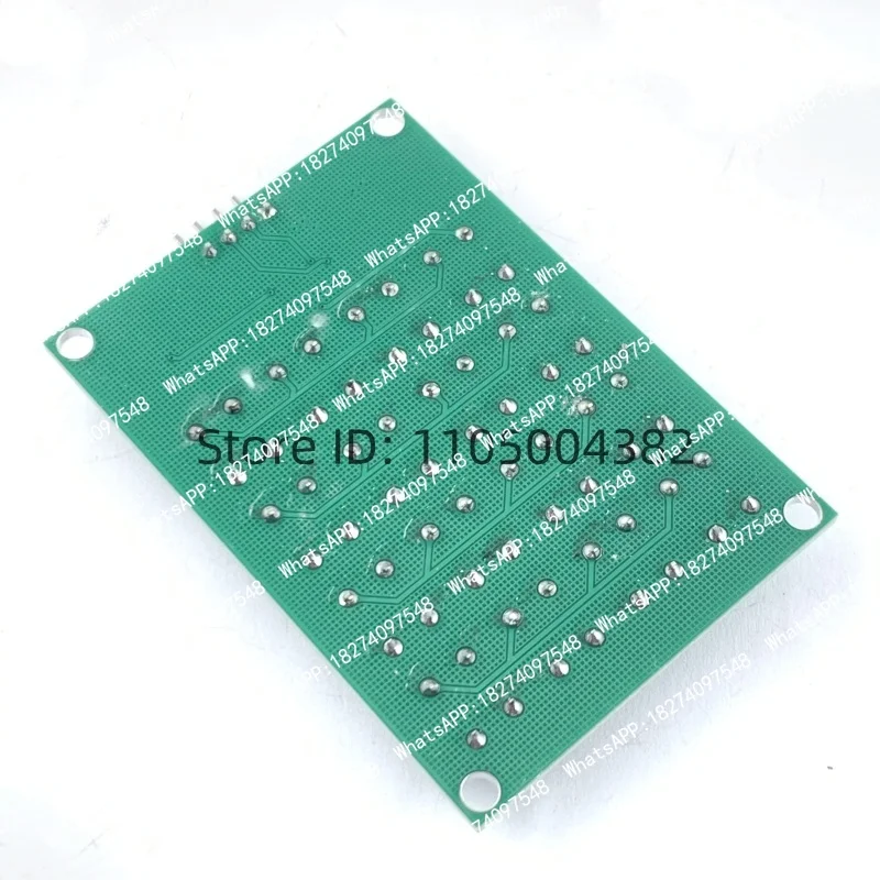 The serial port matrix keyboard features 16-key 4*4 through-hole key control keyboard with a three-wire interface