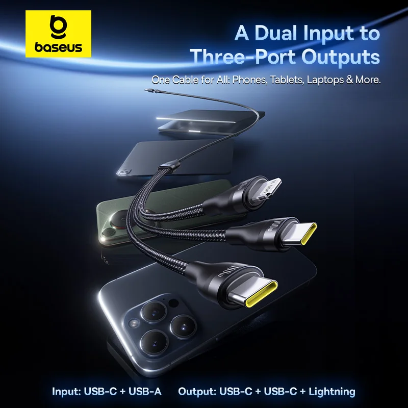 Baseus 3 In 2 Usb C…