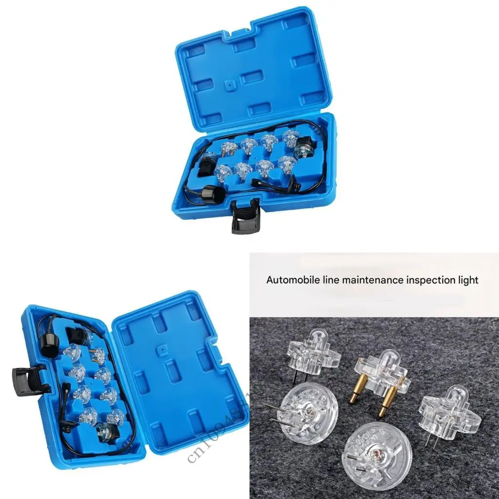 Professional Automotive Wiring Diagnostic Tool Oil Injector Noid Light Tester with 8 Noids for Most Car 