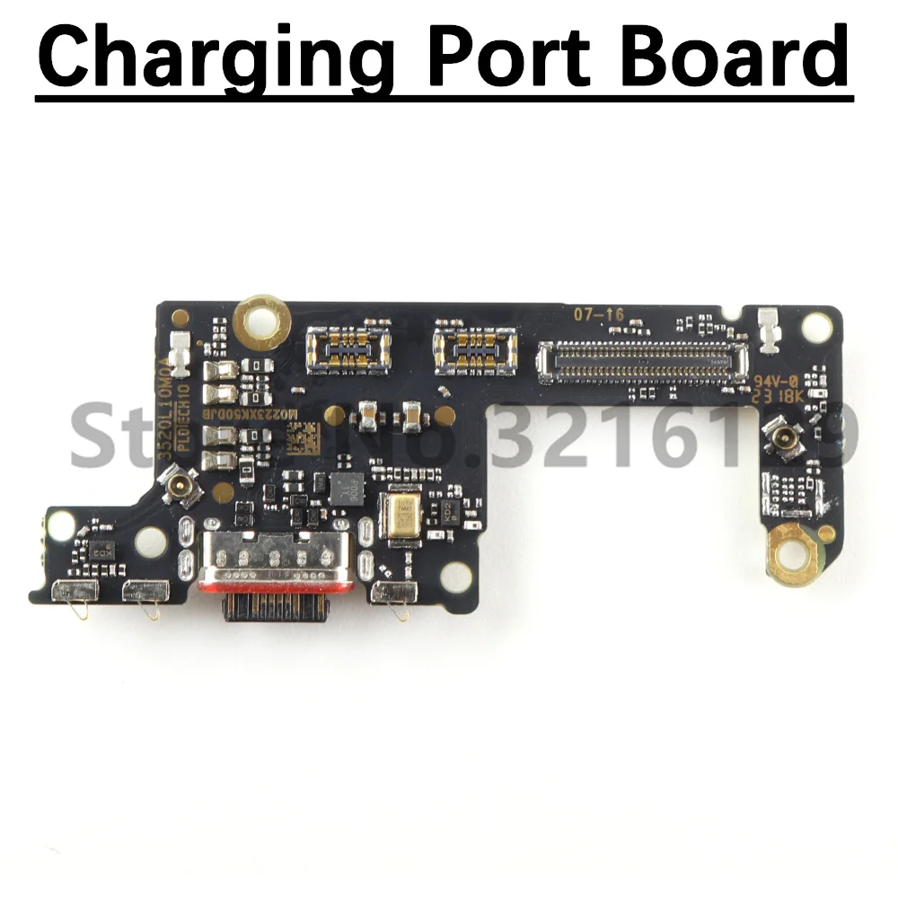 SIM Card USB Charging Port Board Loudspeaker For Xiaomi Redmi K50 Gaming Poco F4 GT Flashlight Volume LCD Motherboard Flex Cable