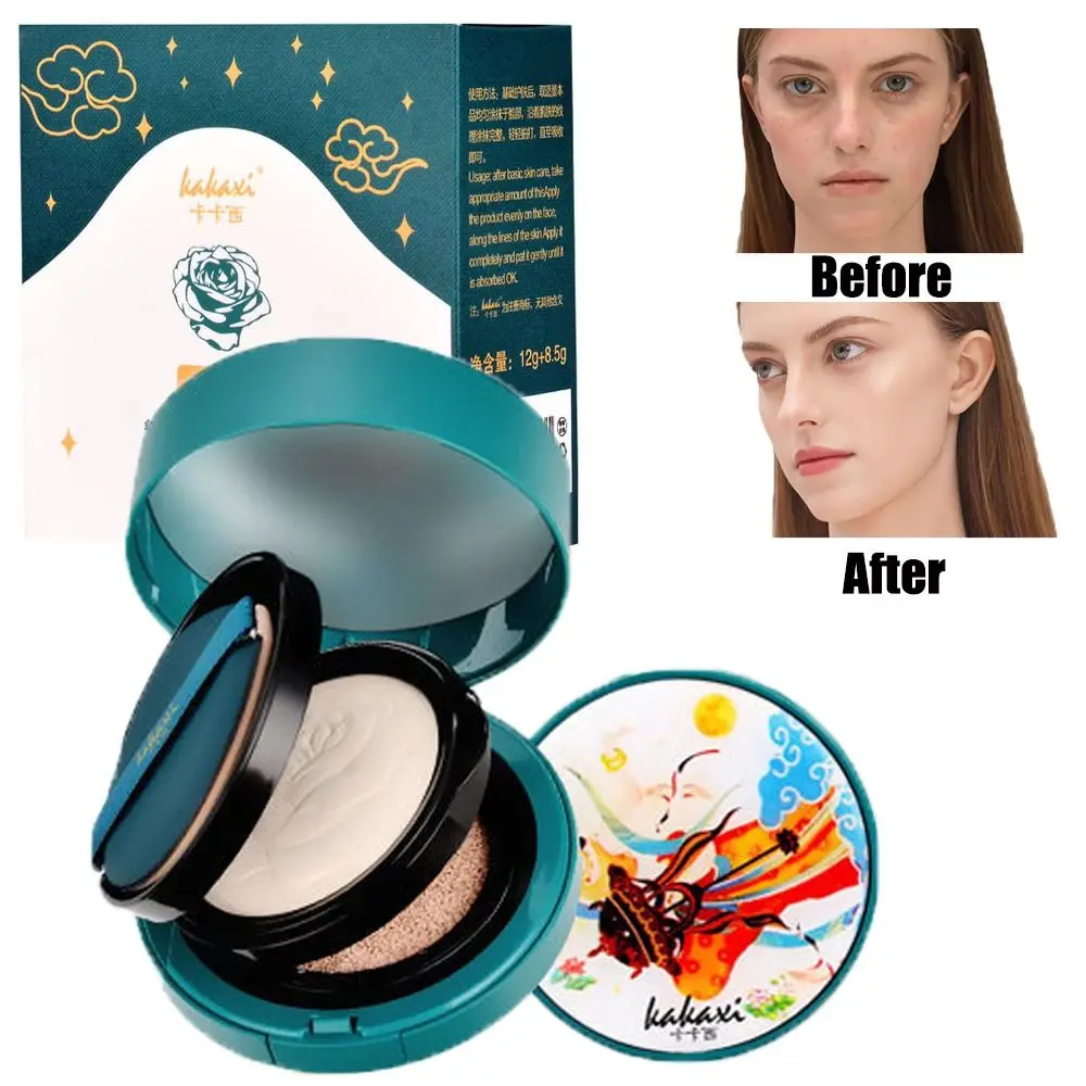 Hot 2-in-1 Double Layer Powder Foundation Red Ginseng Revitalizing Cushion Foundation BB Cream for Face Makeup