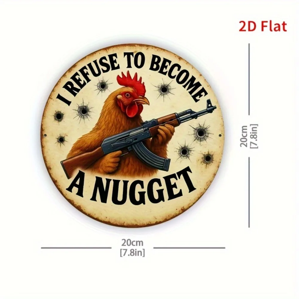 2D Flat, 1pc Humorous 