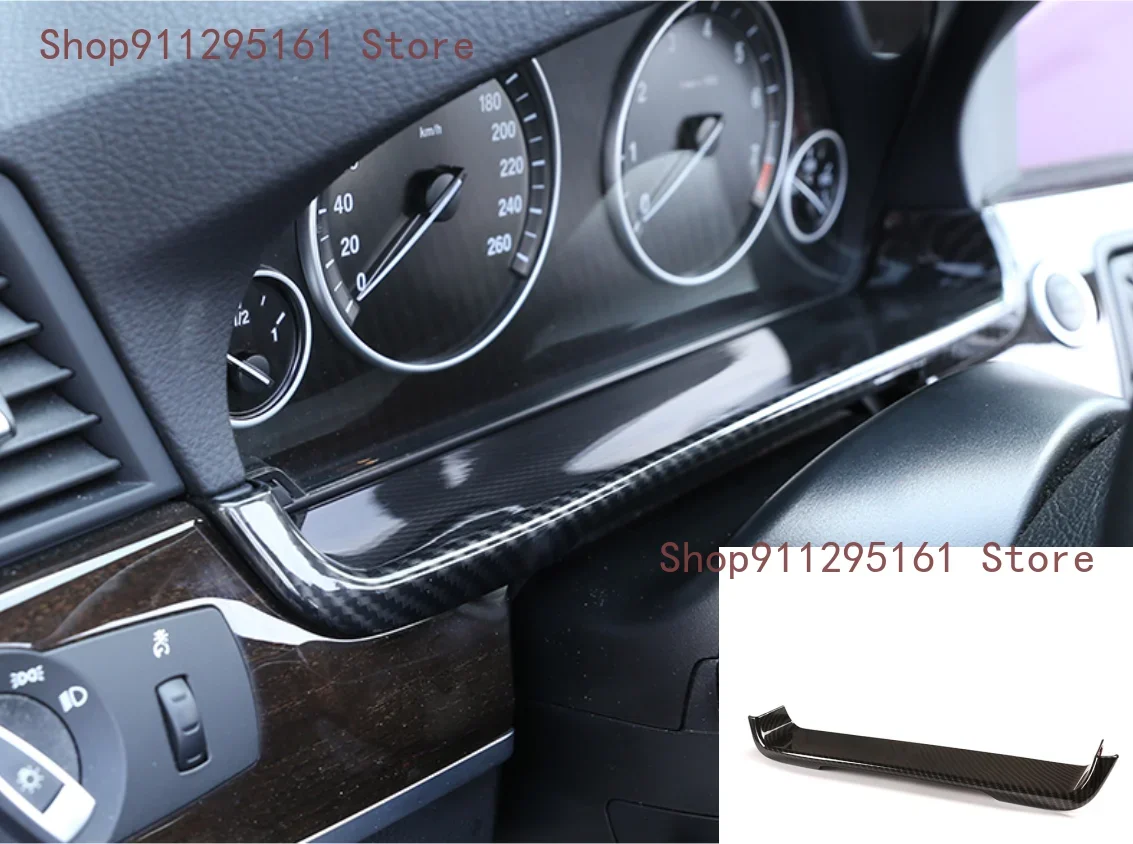 Car Dashboard Display Decorative Frame Interior Accessories Car Modification For BMW 5 Series F10 2011-2017 ABS Carbon Fiber