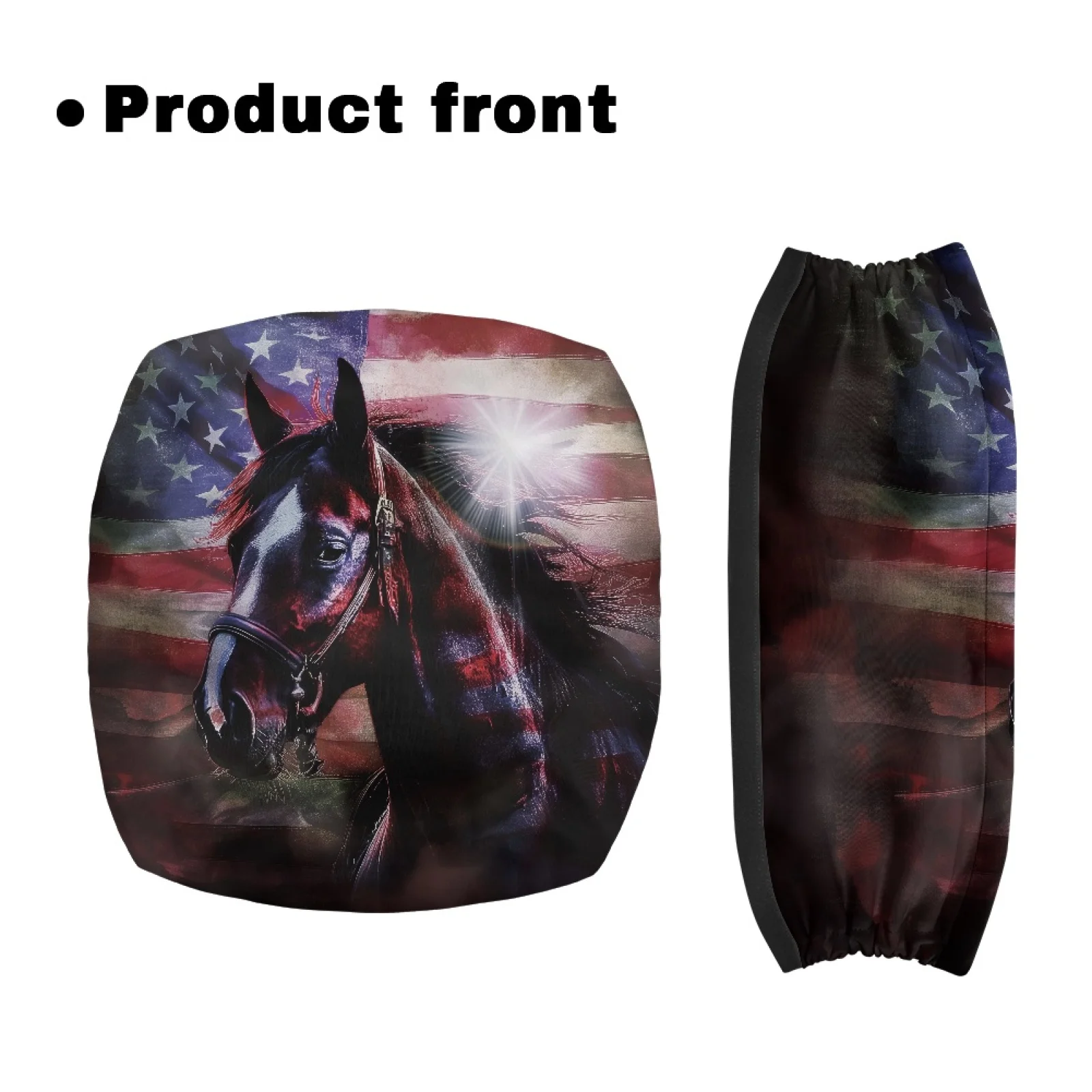 Coloranimal Hand Washable Stain Proof Pack of 2 Walker Seat Set for Ladies for Home American Flag