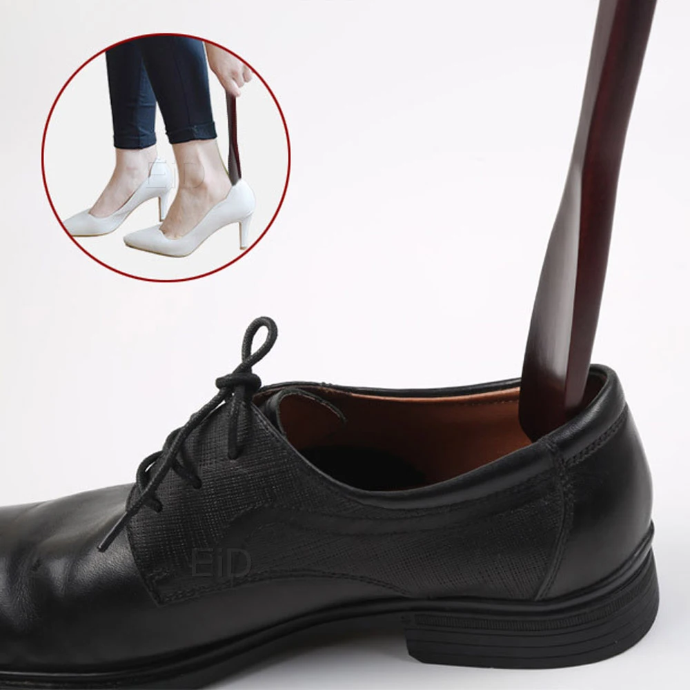 EiD trwałe długie drewniane Shoehorn leniwy pomocnik butów długi uchwyt buty podnośnik Pull Shoehorn profesjonalne uchwyt antypoślizgowy długie Shoehorn