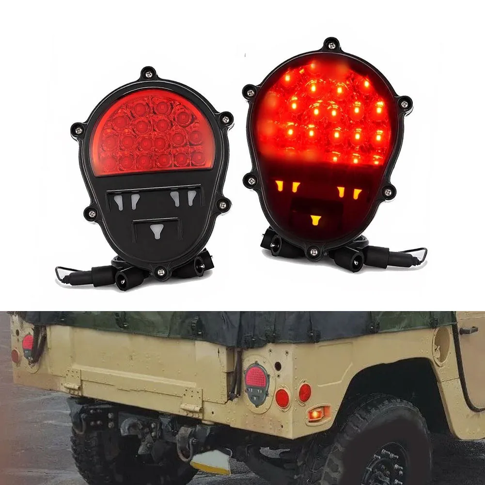 For Low Light Visibility Red Signal Indicator Lamp Enhanced Road Visibility Robust Plastic Construction 12V-24V Voltage Range