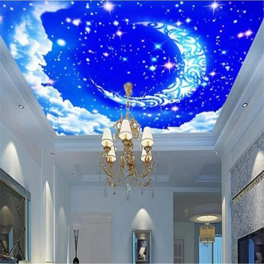 Custom wallpaper 3d photo mural colorful starry universe cosmic galaxy dream room zenith ceiling painting wallpapers home decor