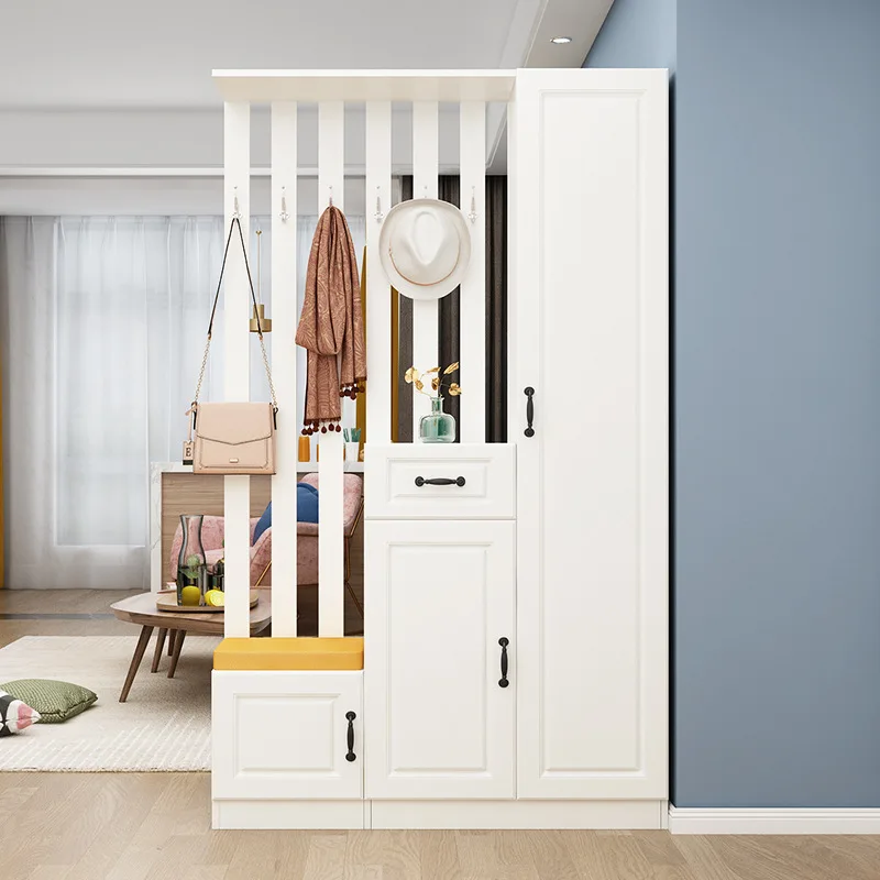 Entrance cabinet, shoe cabinet, integrated simple home screen, living room double-sided decoration, lobby partition cabinet
