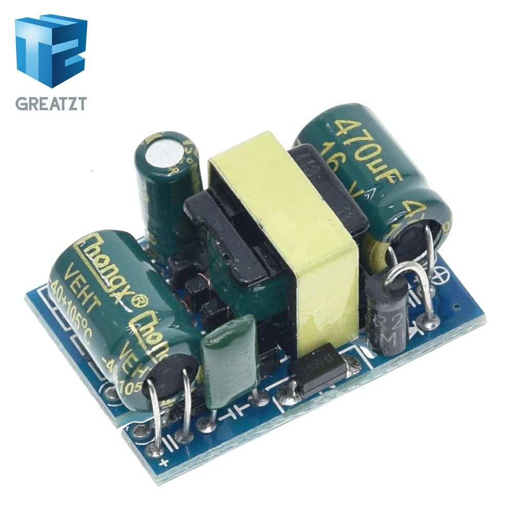 Блок питания GREATZT AC-DC 12В 450мА 5Вт, понижающий преобразователь (модуль) для Arduino DIY KIT