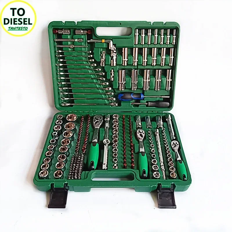 216PCS Automotive Repair Kit Tools 72 Pins Ratchet Wrench CRIN Injector Disassemble Repair Tool