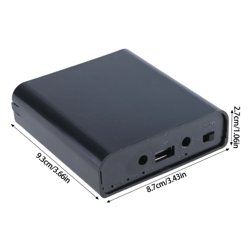 USB 5V 9V 12V Output 18650 Battery UPS Power Supply Box for Wireless Router