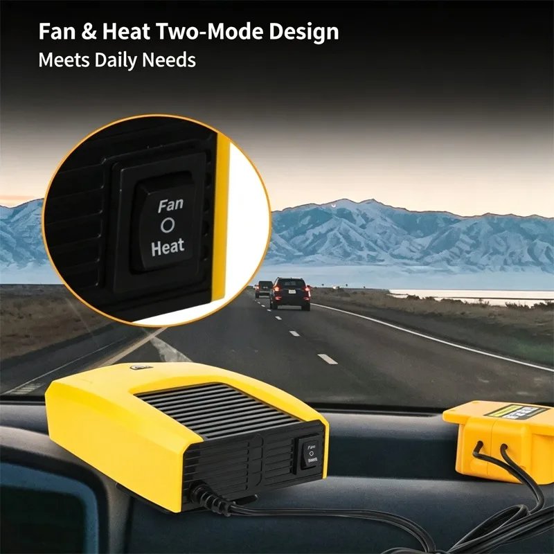 Portable Lithium Electric Power Warm Air Blower Fan Heater Hot&Cold Wind Dual Mode for Makita for Ryobi for DeWal for Milwaukee