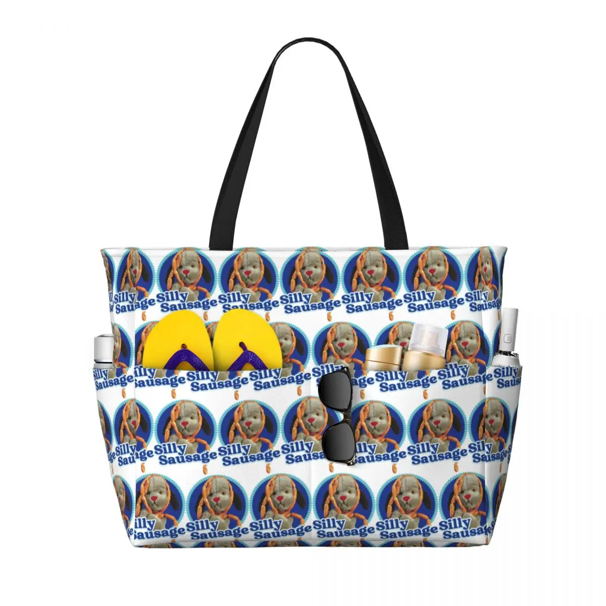 Sooty Sweep Silly Sausage Beach Tote Bag Sport Gym Yoga Duffle Large Tote Bag Women Travel Bag Fitness bag