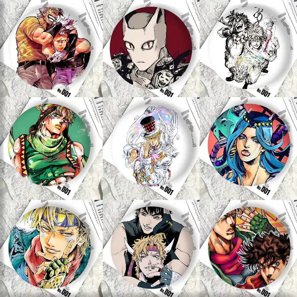 Anime Jojo Abzeichen Pins Anstecknadeln Hut Pins Broschen Geschenke Dekor Rucksäcke Anime