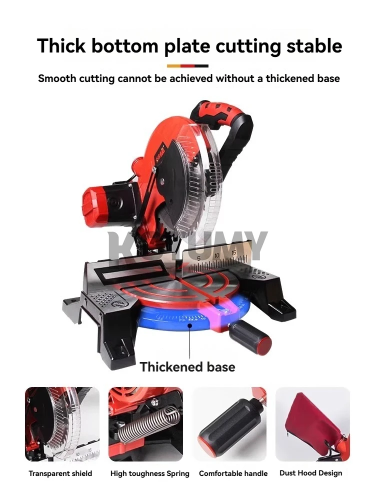 10 Inch 45 Degree High-precision Woodworking Aluminum Cutting Machine, Electric Oblique Cutting Saw Aluminum Machine