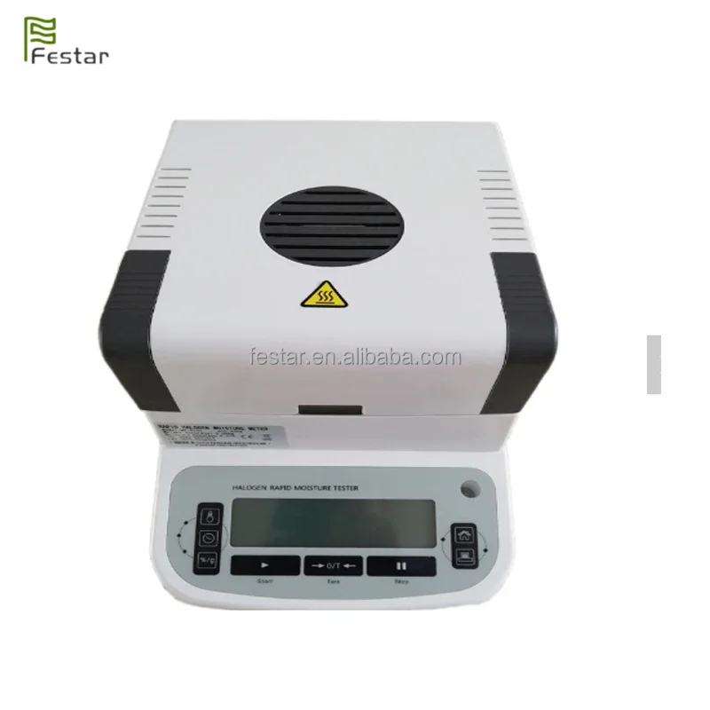 Rapid Soil Grain Moisture Analyzer Halogen Based Water Content Measurement Device