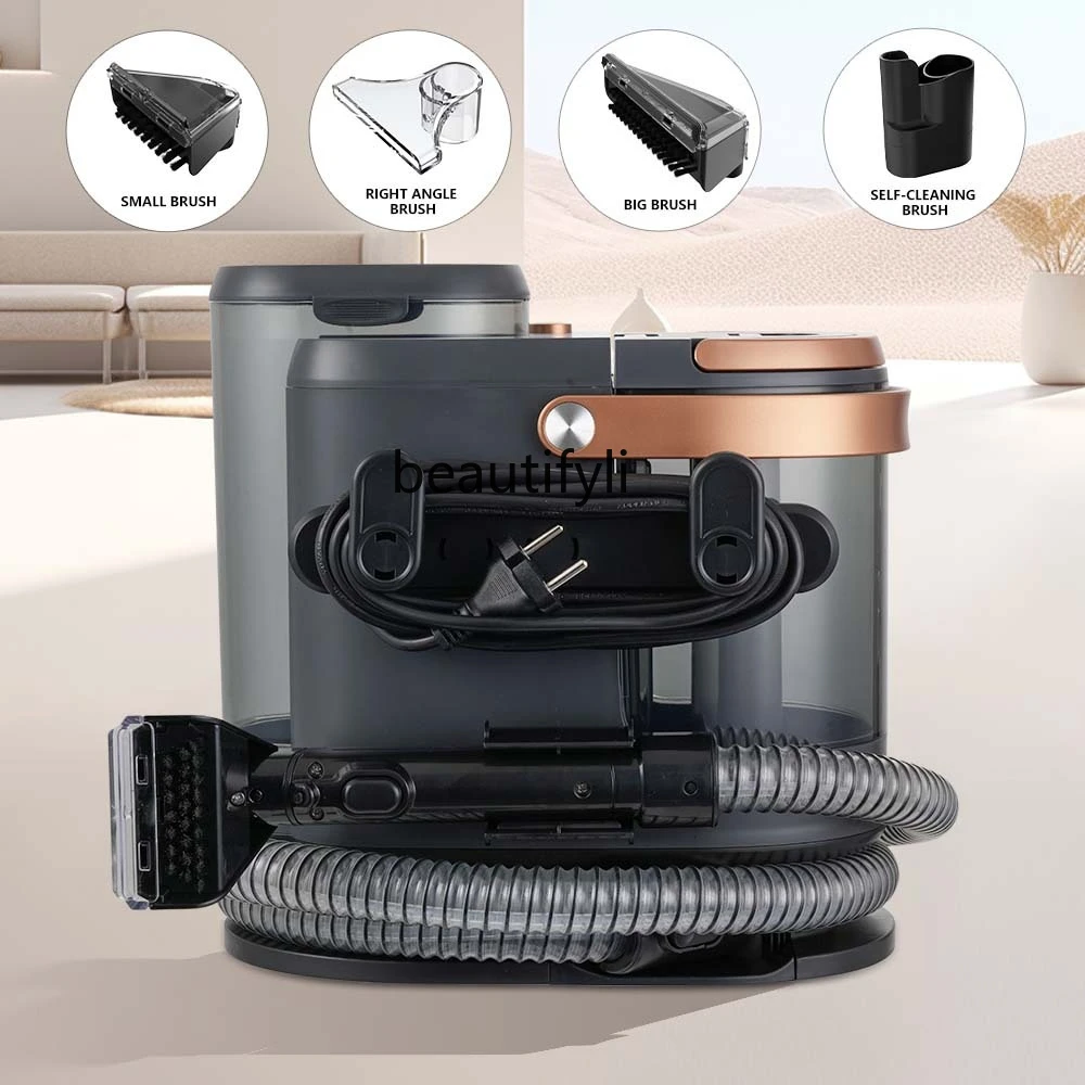 Carpet washing sofa spray suction integrated small multi-functional fabric cleaning machine